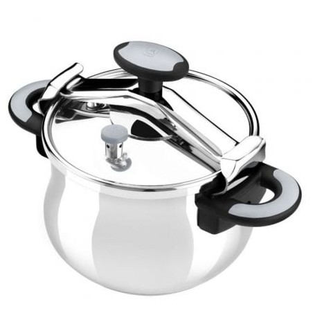 Olla a presión bra new star a185501/ ø22cm/ 4.5l/ acero inoxidable/ apta para inducción
