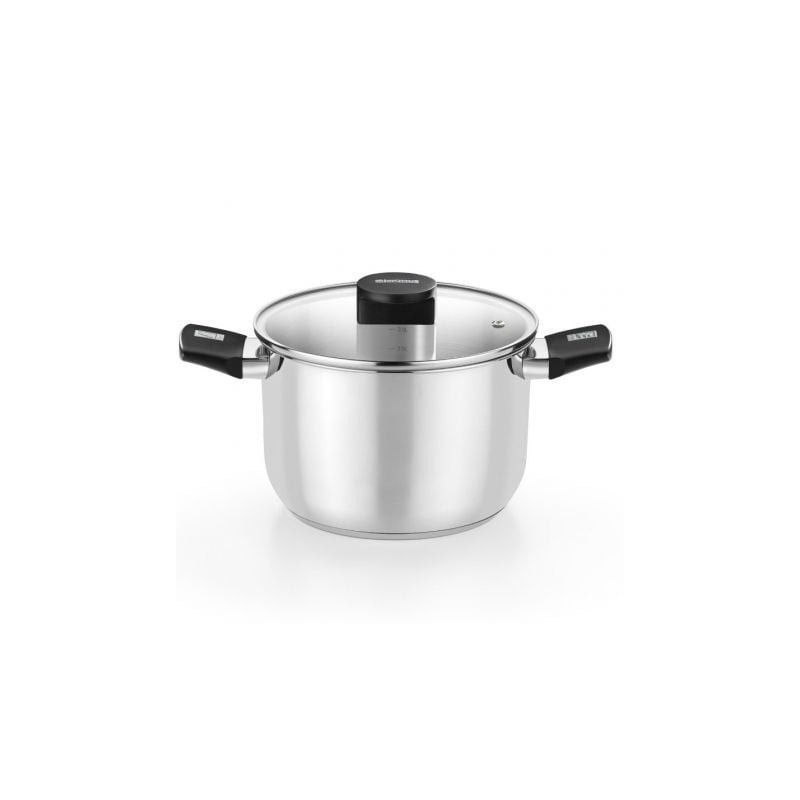Olla elite inox m240218/ 18cm/ 3l/ acero inoxidable/ apta para inducción