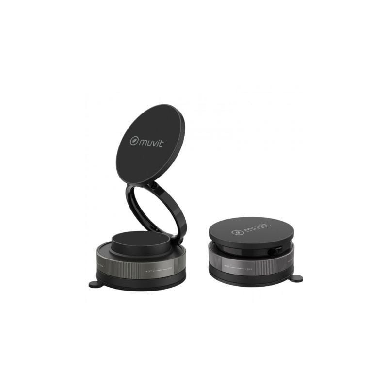 Soporte de smartphone para coche muvit for change mcchl0035/ negro