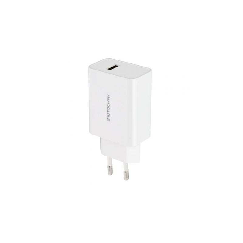 Cargador de pared nanocable 10.10.2003/ 1xusb/ 10w/ blanco