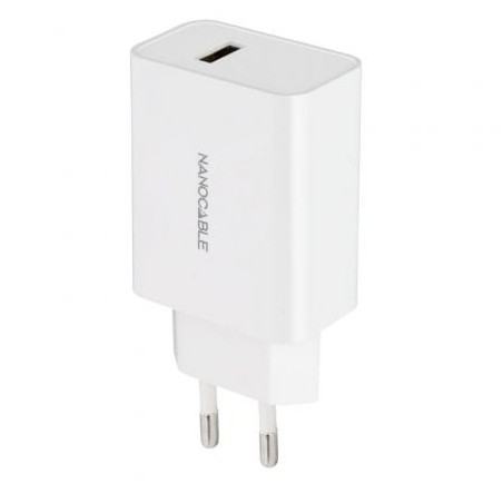 Cargador de pared nanocable 10.10.2003/ 1xusb/ 10w/ blanco
