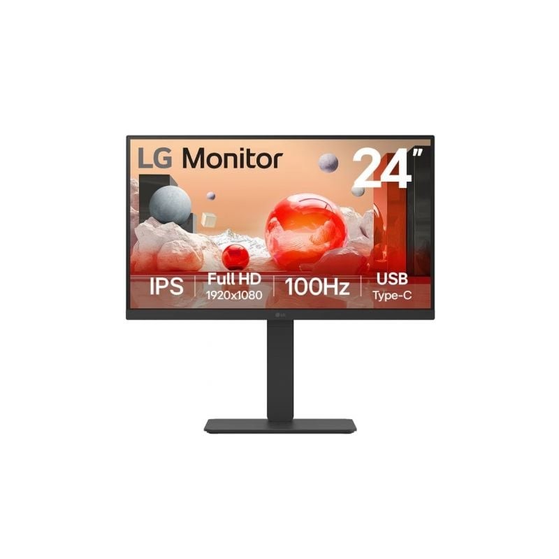 Monitor profesional lg 24ba650-b 23.8'/ full hd/ multimedia/ negro