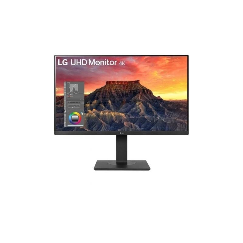 Monitor profesional lg 27bq65ub-b 27'/ 4k/ multimedia/ regulable en altura/ negro