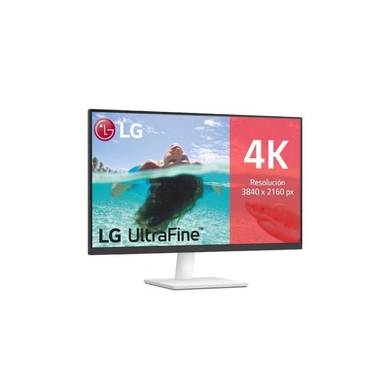 Monitor polivalente lg ultrafine 27us500-w 27'/ 4k/ multimedia/ blanco