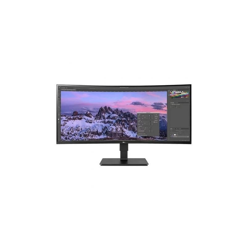 Monitor profesional ultrapanorámico curvo lg business 35bn77cp-b 35'/ wqhd/ multimedia/ regulable en altura/ negro
