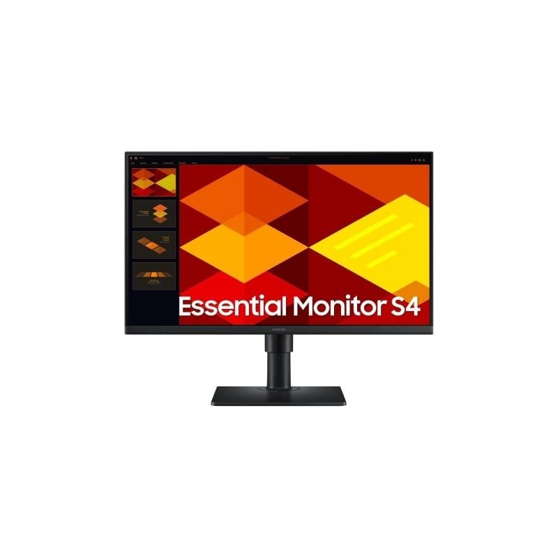 Monitor profesional samsung essential monitor s4 s40gd s24d402gau/ 24'/ full hd/ regulable en altura/ negro