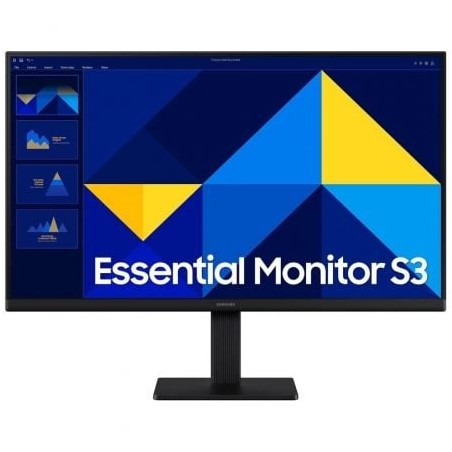 Monitor profesional samsung essential monitor s3 s24d300gau/ 24'/ full hd/ negro