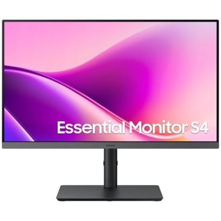 Monitor profesional samsung essential monitor s4 s43uf s24f434uau/ 24'/ full hd/ regulable en altura/ negro