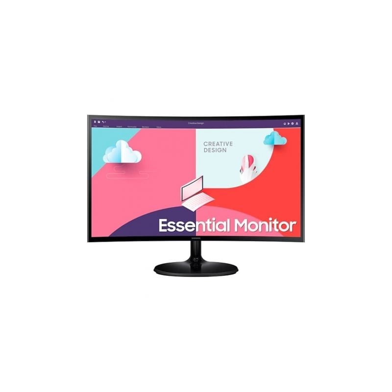 Monitor profesional curvo samsung essential monitor s36c s27c364eau/ 27'/ full hd/ negro