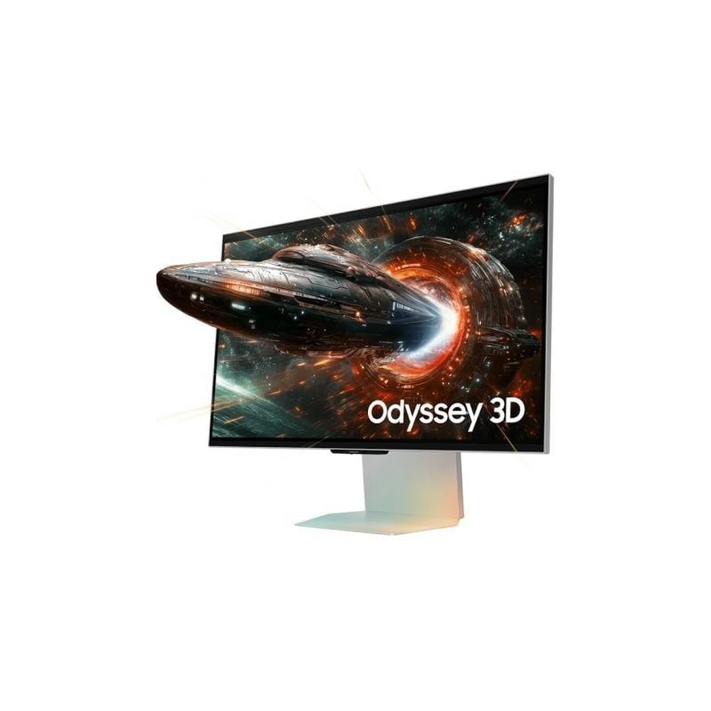 Monitor gaming samsung odyssey 3d g90xf s27fg904xu 27'/ 4k/ 1ms/ 165hz/ 3d/ multimedia/ regulable en altura/ plata