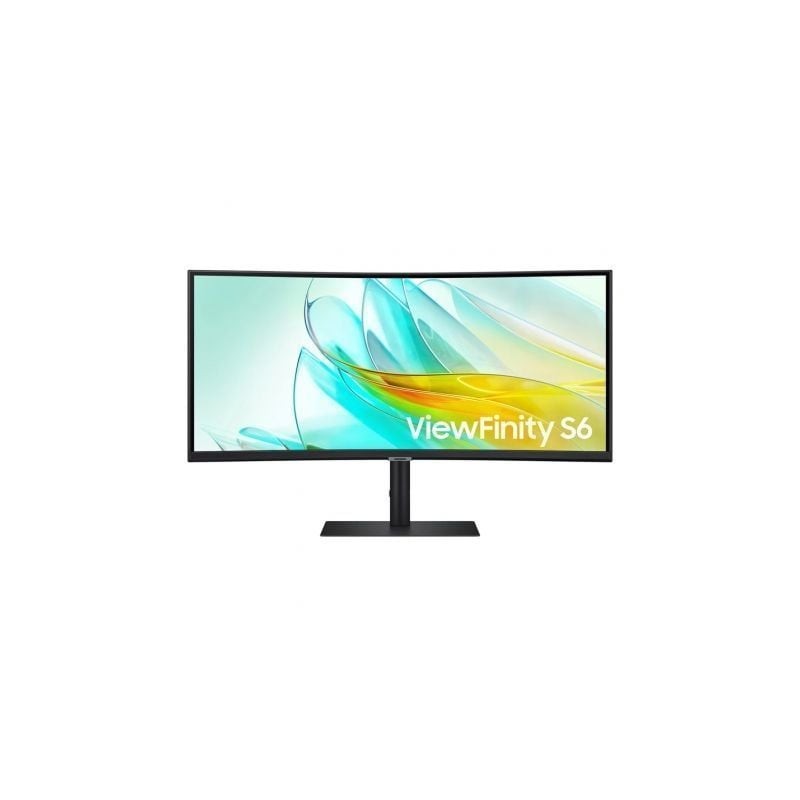 Monitor profesional ultraparonámico curvo samsung viewfinity s6 s34c652uau 34'/ uwqhd/ multimedia/ regulable en altura/ negro