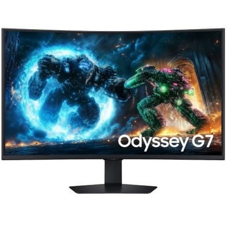 Monitor gaming curvo samsung odyssey g7 g75f 37'/ 4k/ 1ms/ 165hz/ va/ regulable en altura/ negro