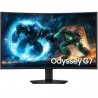 Monitor gaming curvo samsung odyssey g7 g75f 37'/ 4k/ 1ms/ 165hz/ va/ regulable en altura/ negro