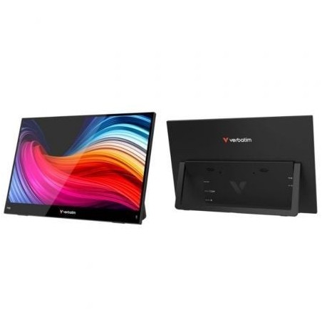 Monitor portátil táctil verbatim touch light 14'/ full hd/ multimedia/ negro
