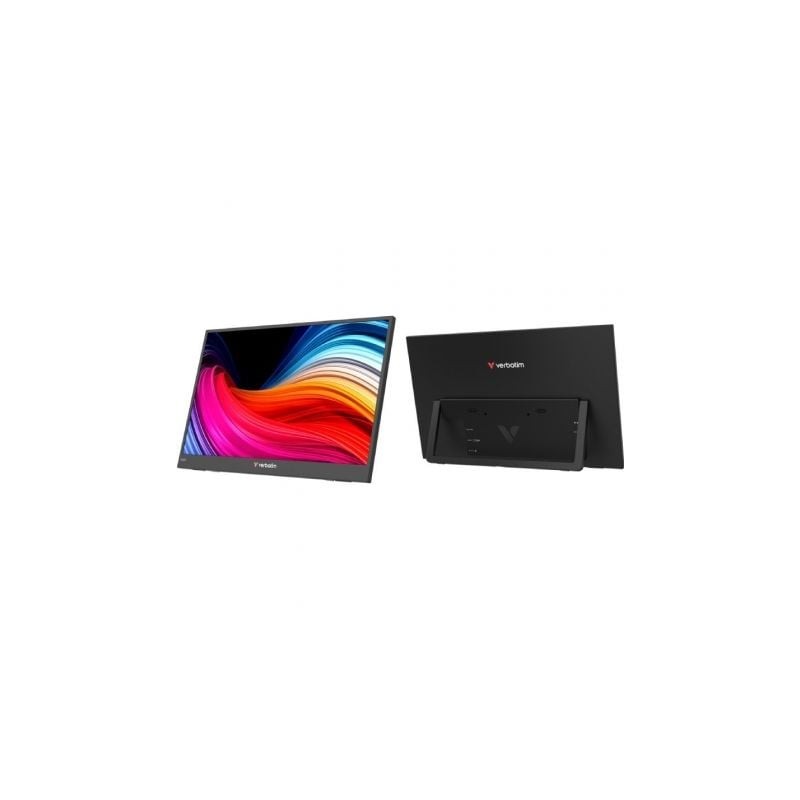 Monitor portátil verbatim non-touch light 15.6'/ full hd/ multimedia/ negro