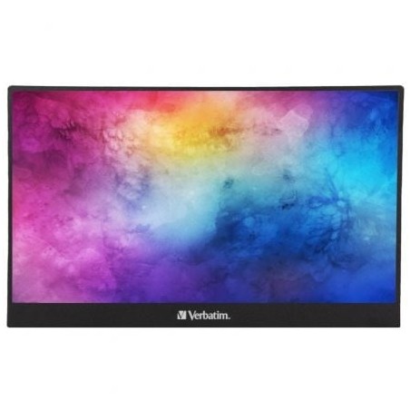 Monitor portátil verbatim pm-14 14'/ full hd/ multimedia/ negro