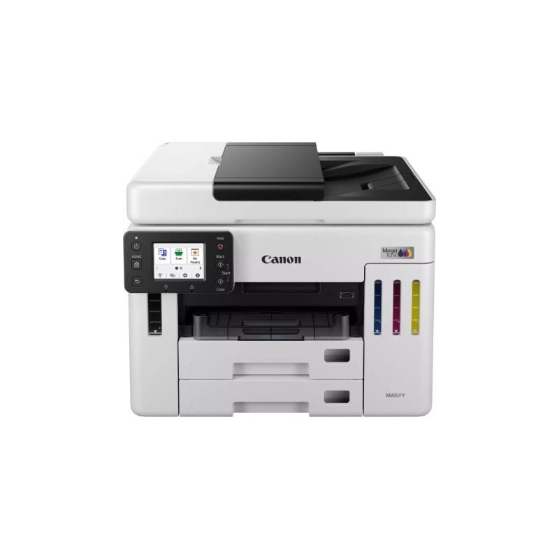 Multifunción recargable canon maxify gx7150 megatank wifi/ dúplex/ fax/ blanca