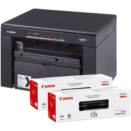 Multifunción láser monocromo canon i-sensys mf3010/ negra