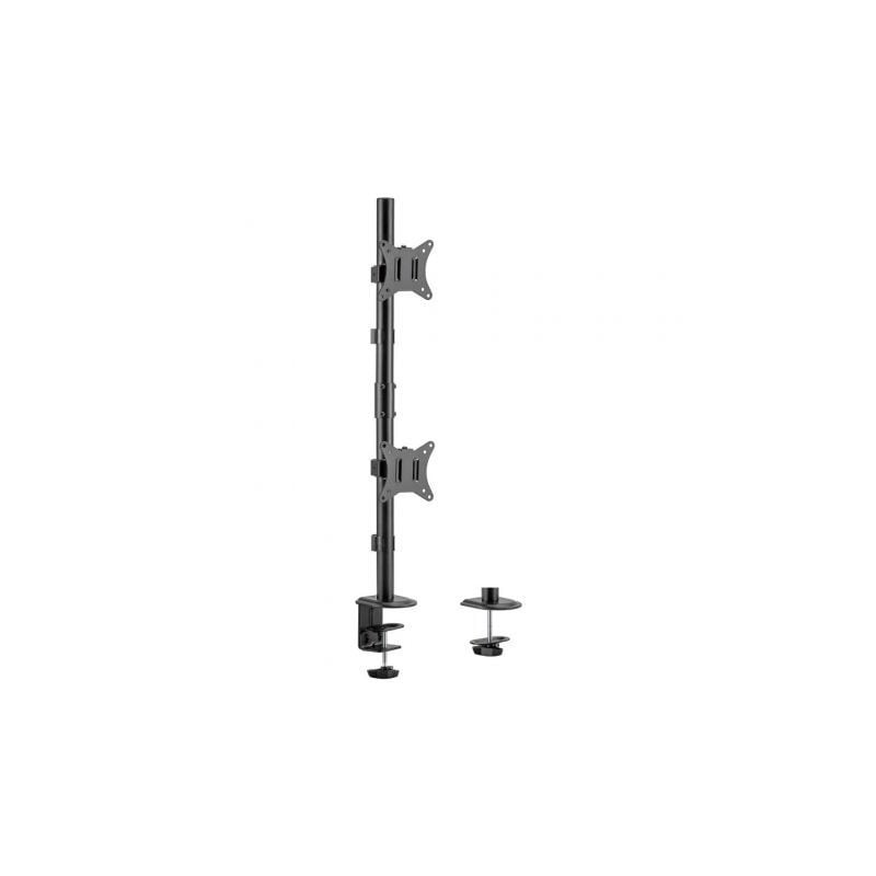 Soporte de mesa para 2 monitores o tv aisens dt32tsr-229/ giratorio/ inclinable/ hasta 9kg