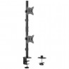 Soporte de mesa para 2 monitores o tv aisens dt32tsr-229/ giratorio/ inclinable/ hasta 9kg