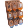 Expositor de cargadores gan y cables tech one tech eko 400903/ 9 ganchos/ incluye 27 productos