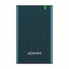 Caja externa para disco duro de 2.5' aisens ase-2525pb/ usb 3.0/ sin tornillos