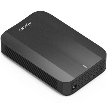 Caja externa para disco duro de 3.5' aisens ase-3535b/ usb 3.1