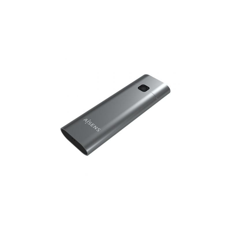 Caja externa para disco ssd m.2 nvme aisens asm2-021gr/ usb 3.1 gen2/ sin tornillos