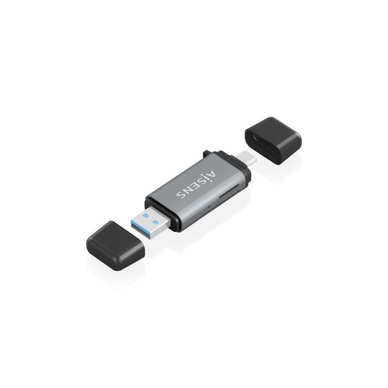 Lector de tarjetas externo aisens ascr-2ac11-gr/ usb 3.1