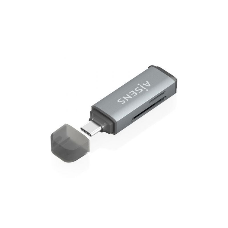 Lector de tarjetas externo aisens ascr-2c10-gr/ usb 3.1