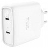 Cargador de pared gan trust maxo 65w 25526/ 2xusb tipo-c/ incluye cable usb tipo-c/ 65w