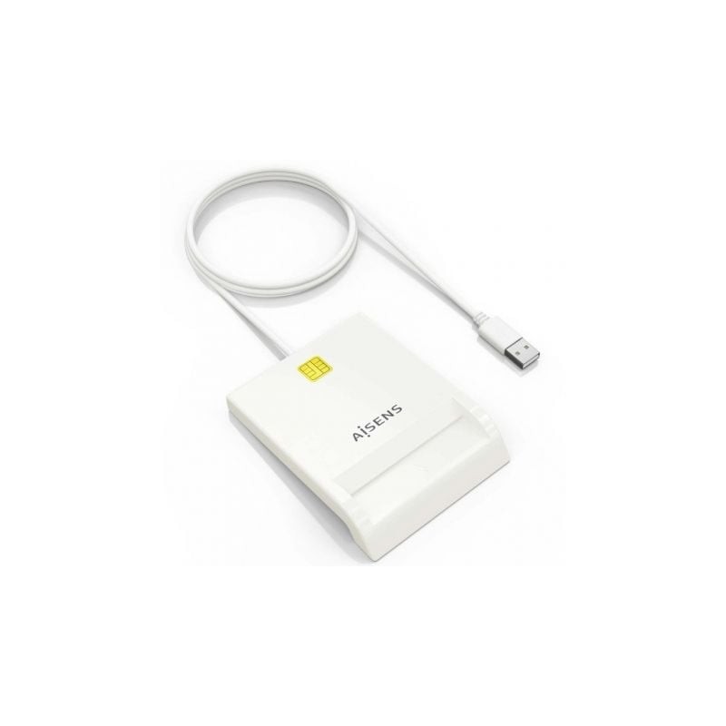 Lector de dni y tarjetas aisens ascr-sn07-w/ usb 2.0/ blanco