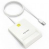 Lector de dni y tarjetas aisens ascr-sn07-w/ usb 2.0/ blanco