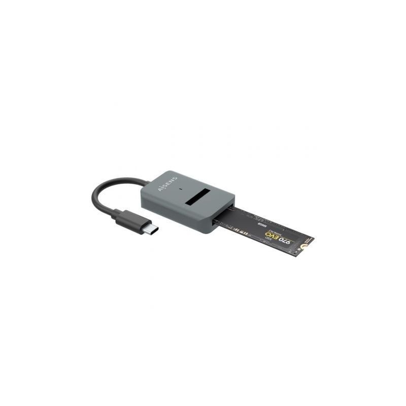 Dock usb tipo-c para ssd m2 sata/nvme aisens asuc-m2d012-gr/ gris
