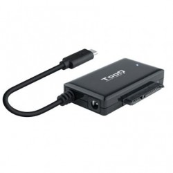 Adaptador para discos duros 2.5'/3.5' tooq tqhda-02c/ usb tipo-c macho - sata