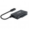 Adaptador para discos duros 2.5'/3.5' tooq tqhda-02c/ usb tipo-c macho - sata