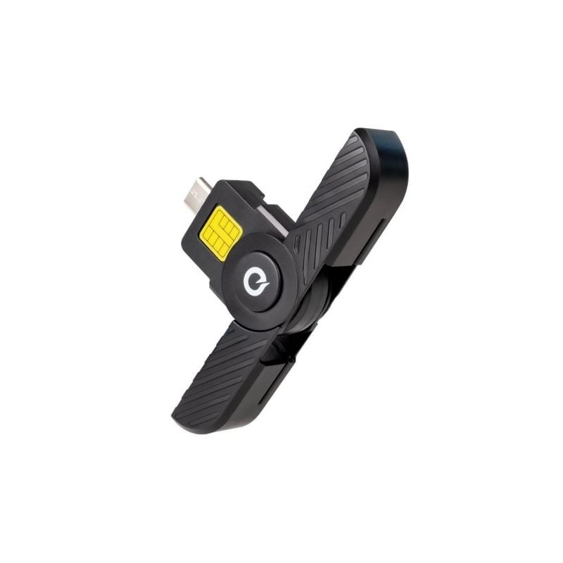 Lector de dni y tarjetas tooq tqr-3011b/ usb tipo-c/ negro