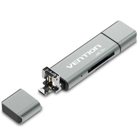 Lector de tarjetas externo vention ccjh0/ usb 2.0