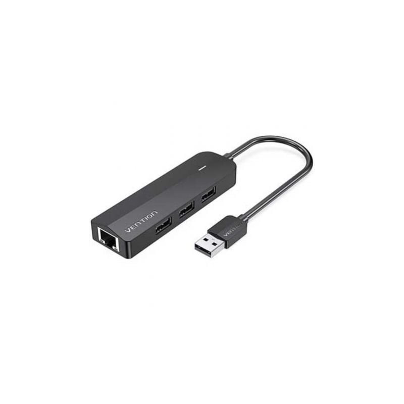 Hub usb 2.0 vention chpbb/ 3xusb/ 1xmicro usb pd/ 1xrj45