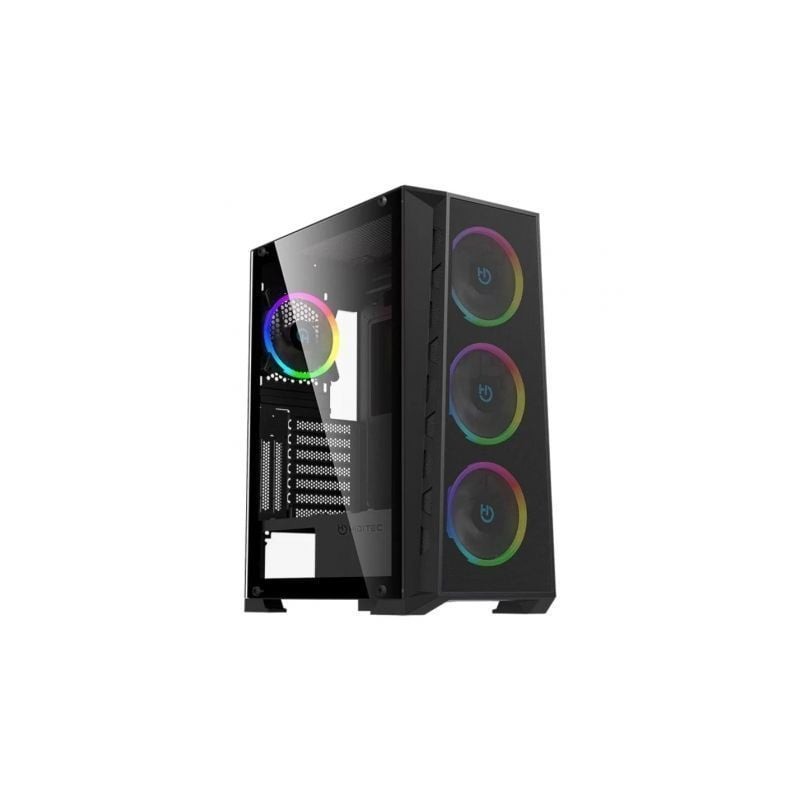 Caja gaming semitorre hiditec mh12 metal mesh