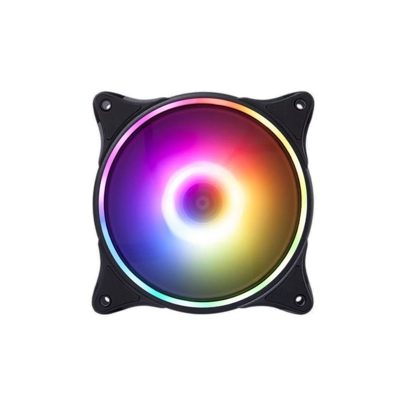 Ventilador hiditec n18 argb/ 12cm/ negro