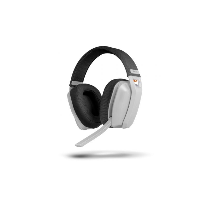 Auriculares gaming inalámbricos con micrófono krom kanji/ bluetooth/ usb 2.0/ blancos