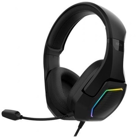 Auriculares gaming con micrófono krom kopa 7.1/ usb 2.0/ negros