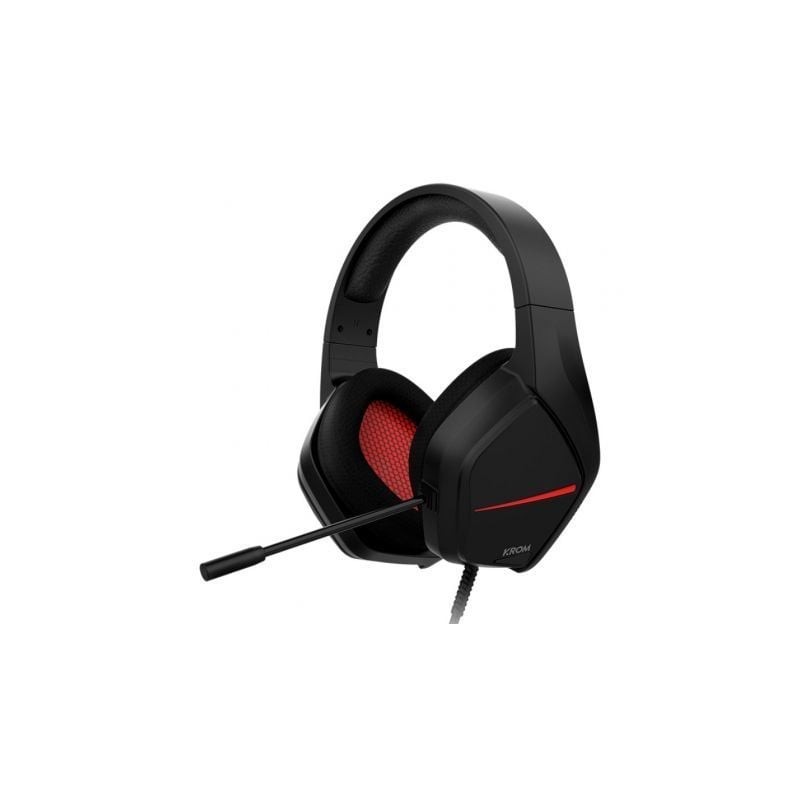 Auriculares gaming con micrófono krom kopa move/ jack 3.5/ negros