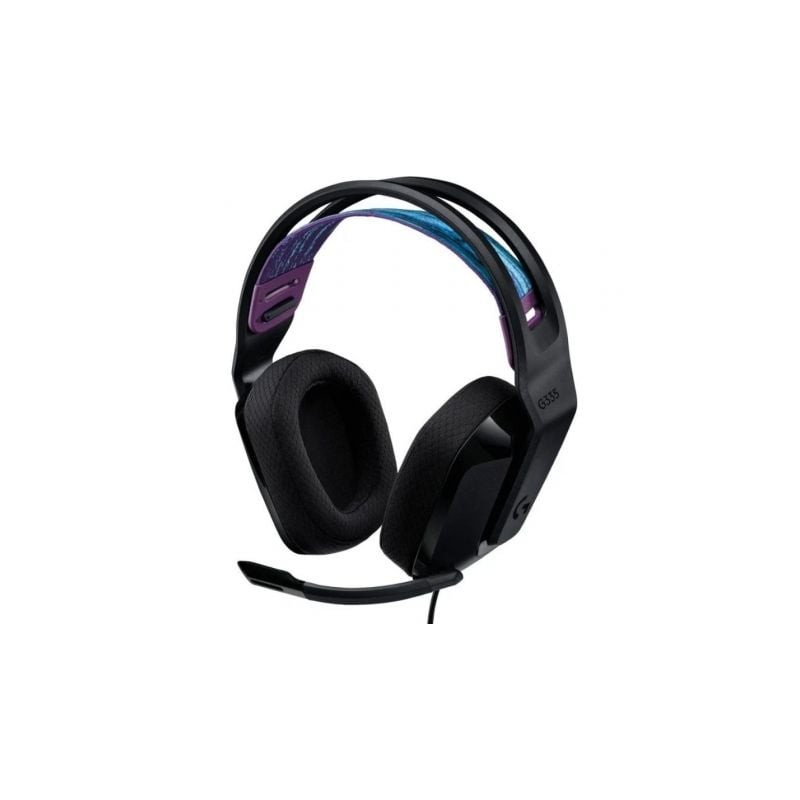 Auriculares gaming con micrófono logitech g335/ jack 3.5/ negros