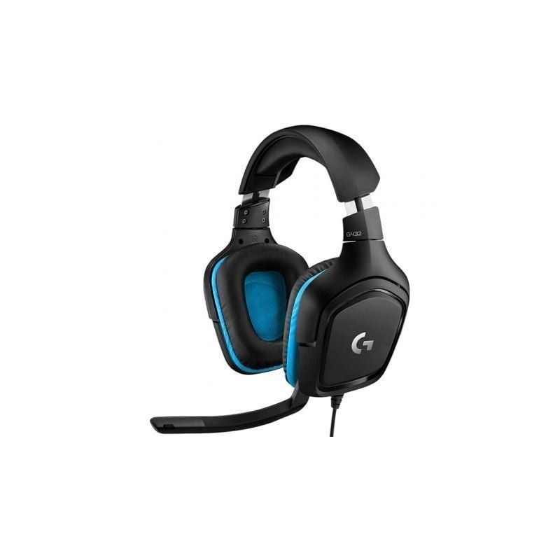 Auriculares gaming con micrófono logitech g432/ usb 2.0/ jack 3.5/ negros