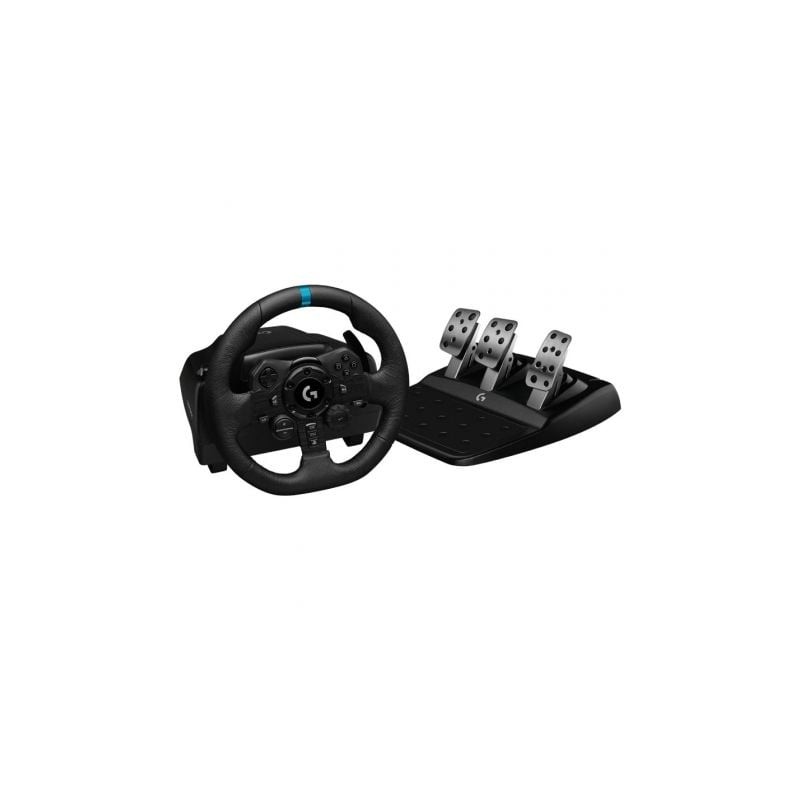 Volante con pedales logitech g923 trueforce para playstation ps5/ pc