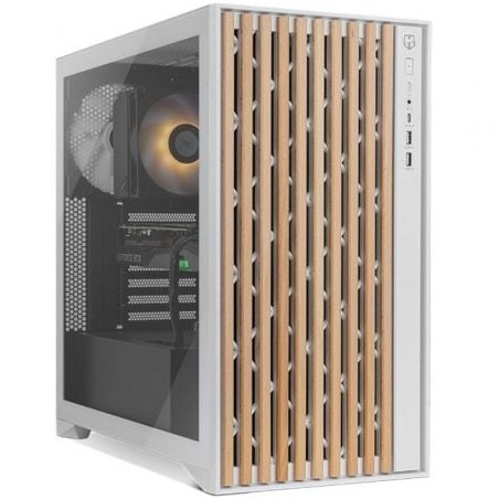 Caja gaming semitorre nox hummer element/ blanca