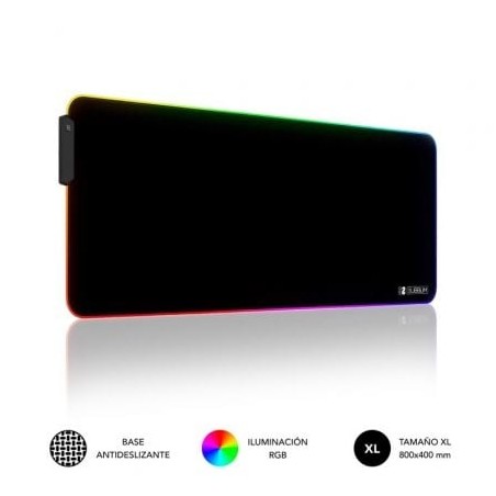 Alfombrilla subblim mp-02rgb01 led rgb xl/ 800 x 300 x 4 mm