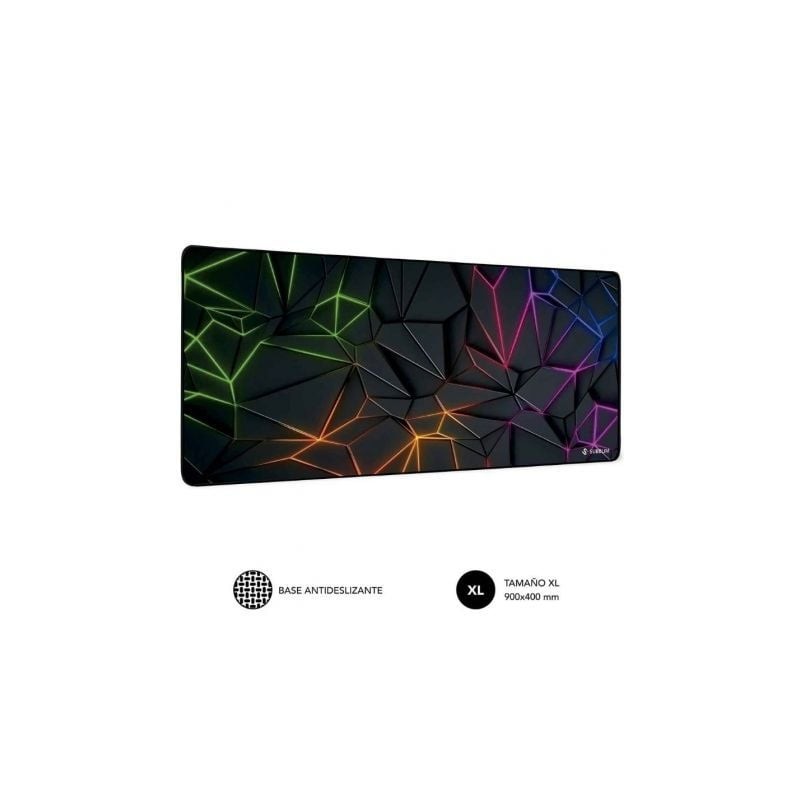 Alfombrilla subblim neon obsidian xl/ 900 x 400 x 3 mm